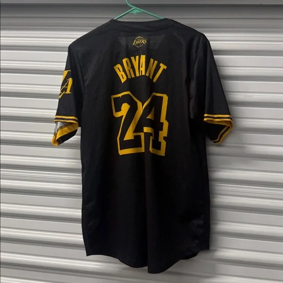 Black and Gold Dodgers Men's Shirt - Picture 2 of 8